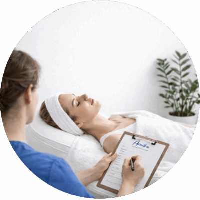 Konsultacja w gabinecie kosmetycznym