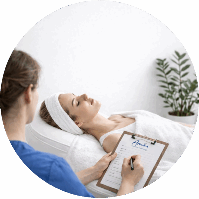 Konsultacja w gabinecie kosmetycznym