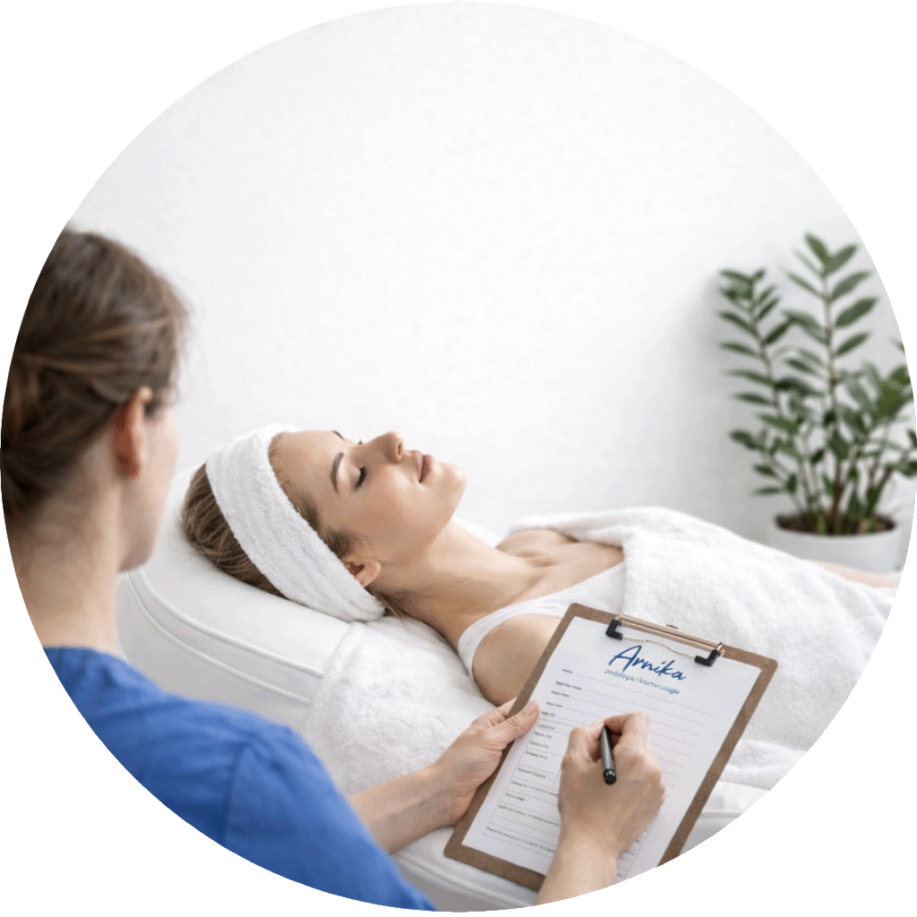 Konsultacja w gabinecie kosmetycznym